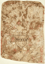 Premier fragment d’une carte à jouer égyptienne du Caire (Égypte), début du XIIIe siècle ; actuellement au Musée d’Art de Dallas, Collection Keir. © 2021 Dallas Museum of Art.