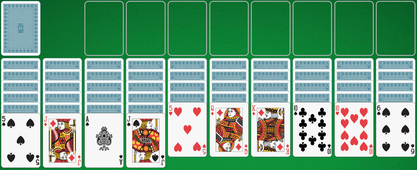 spider solitaire online for free